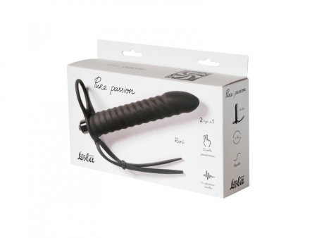 Насадка для двойного проникновения с вибрацией Rori черная